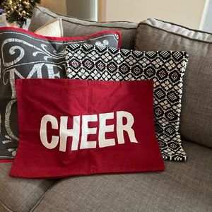 COPY - Lot of Pottery Barn Christmas pillows excellent condition. Zippers work …